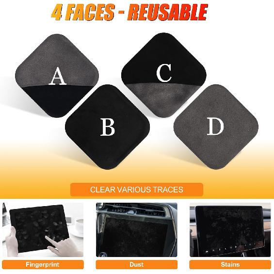 SuperKaKa Car Screen Cleaner- Vehicle Touchscreen Microfiber Cleaning Cloth, Touch Screens Clean Wipes Cars Interior Accessories Universal for Tesla