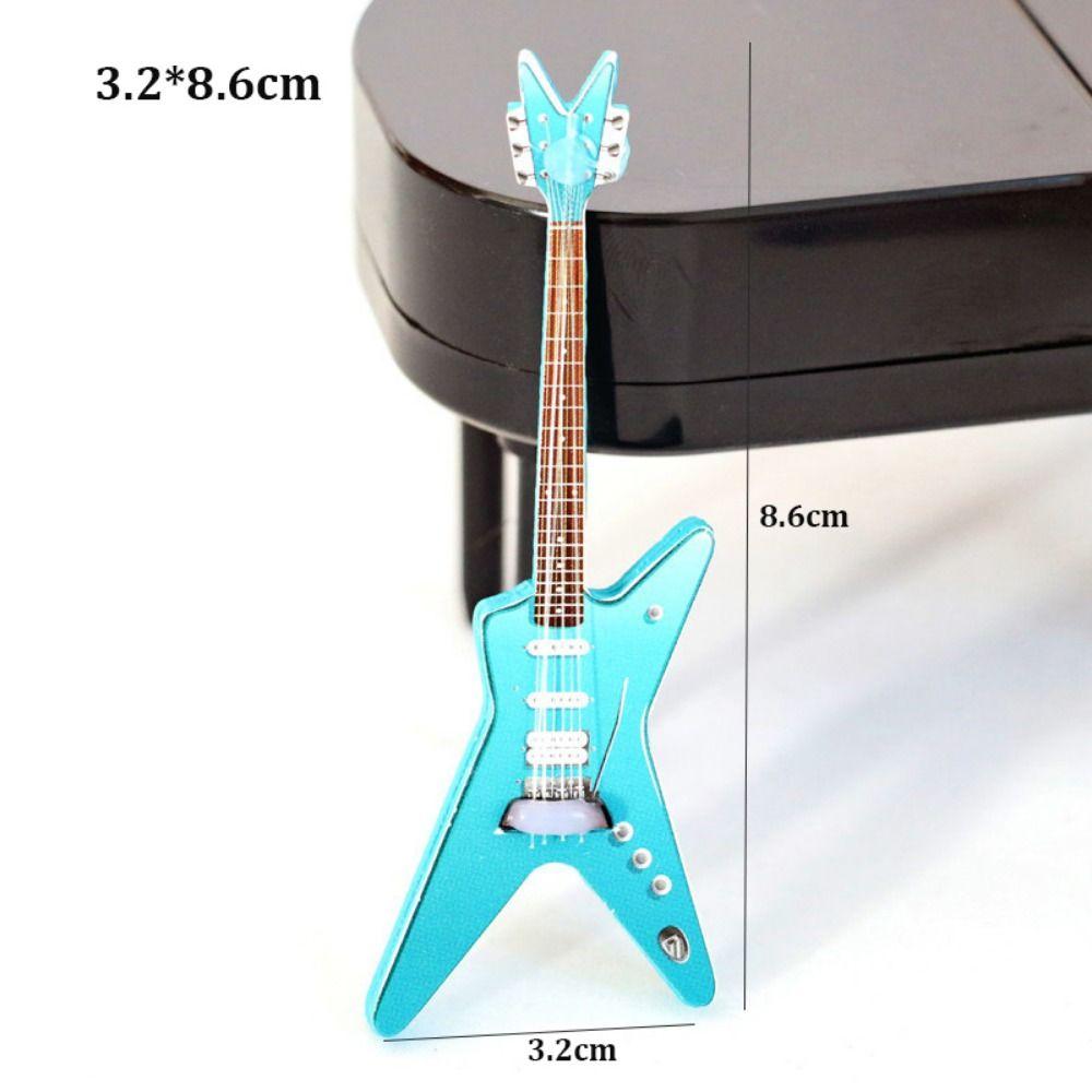 Mini 1/12 Dollhouse Guitar Multistyles Doll Accessories Toys New Miniature Decorative Props