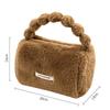Li Shen Cute Plush Faux Rabbit Cosmetic Handbag