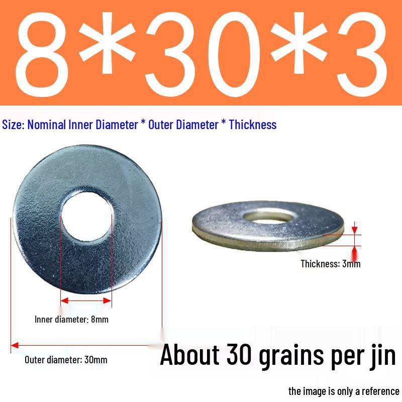 Galvanized Oversized Metal Washers M3-M60