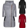 Stylish Women's Autumn Winter Zip Hooded Coat Jacket With Long Sleeve Design For All Occasions