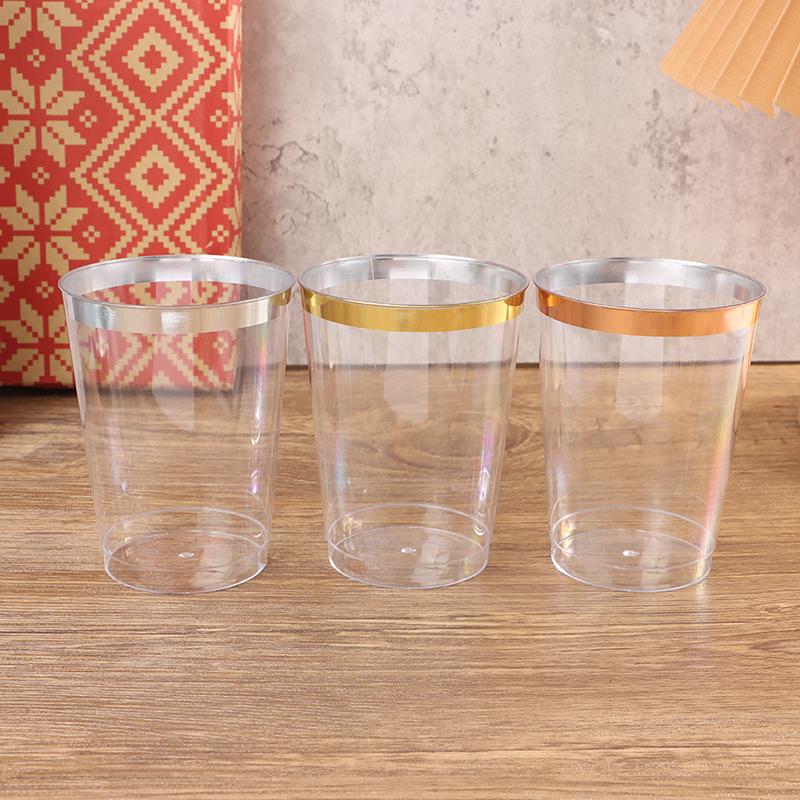 10Pcs 300Ml Phnom Penh Cup Hard Plastic Water Cup 10 Oz Plastic Wine Cups