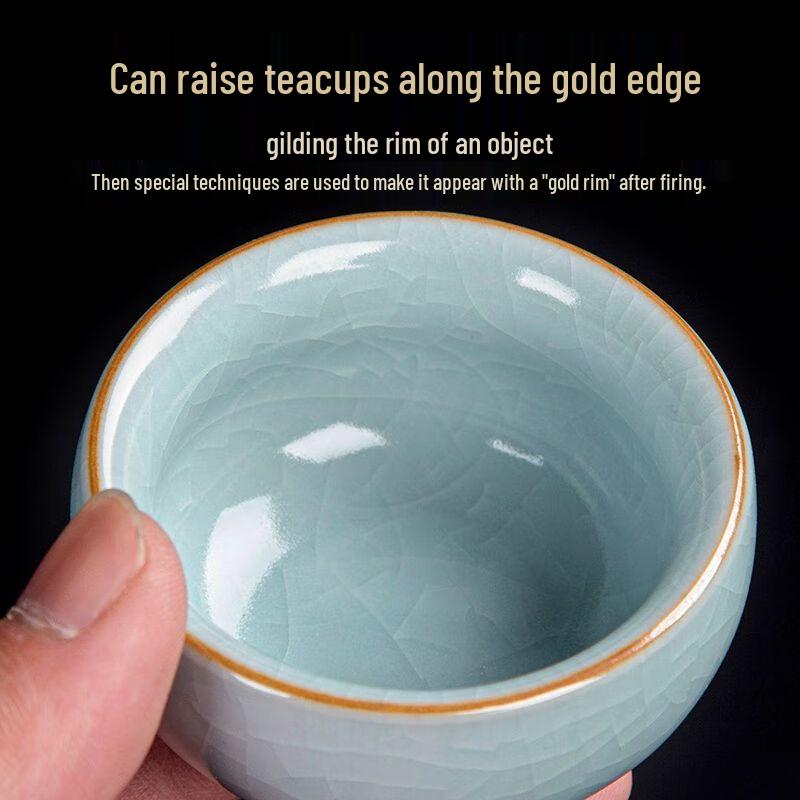 Japanese Style Ru Kiln Ceramic Kung Fu Tea Set