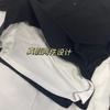 Frühling Kontrastfarben Patchwork Fake Zweiteiler Oberteil Damen Einreiher Altersmilder Unterziehshirt Pendler Langarmshirt