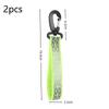 Reflective Safety Straps 2Pcs High Visibility Heavy Duty Carabiner Clips for Night Jogging Biking Camping Accessories