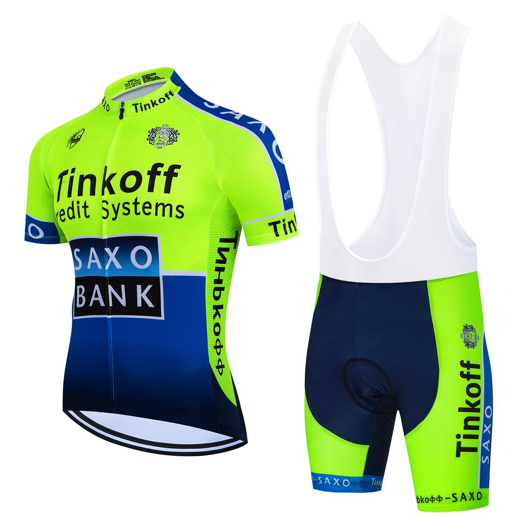 2026Tinkoff saxo bank Cycling Jersey Set Breathable Cycling Shirt Summer Cycling Clothing Mountain Bike Riding Clothes Triathlon