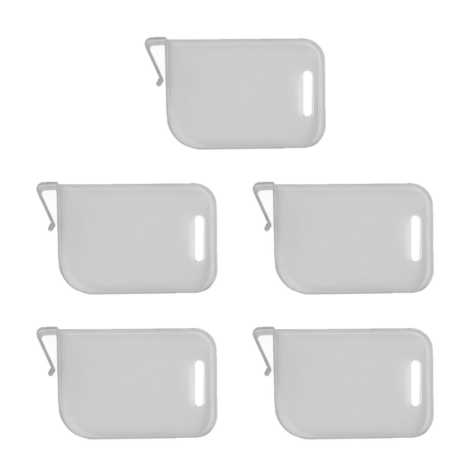 

5 шт. Разделитель для карточной коробки, Хлопушка, Разделительная доска, Пластиковый разделитель для коробки для торговых карт, Клипса-перегородка, Портативные разделители для ящиков, Доска серый