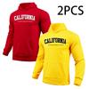 2 In 1 Hoodie for Man California Print Autumn Winter Daily Casual Sporty Sweatshirt Home Outdoor Comfort Warm Fashion Pullover