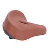 Comfortable Bike Seat for Women Men PVC Leather Shock Absorbing Foam Padded Bike Saddle Cushion Replacement for Mountain Road Bike