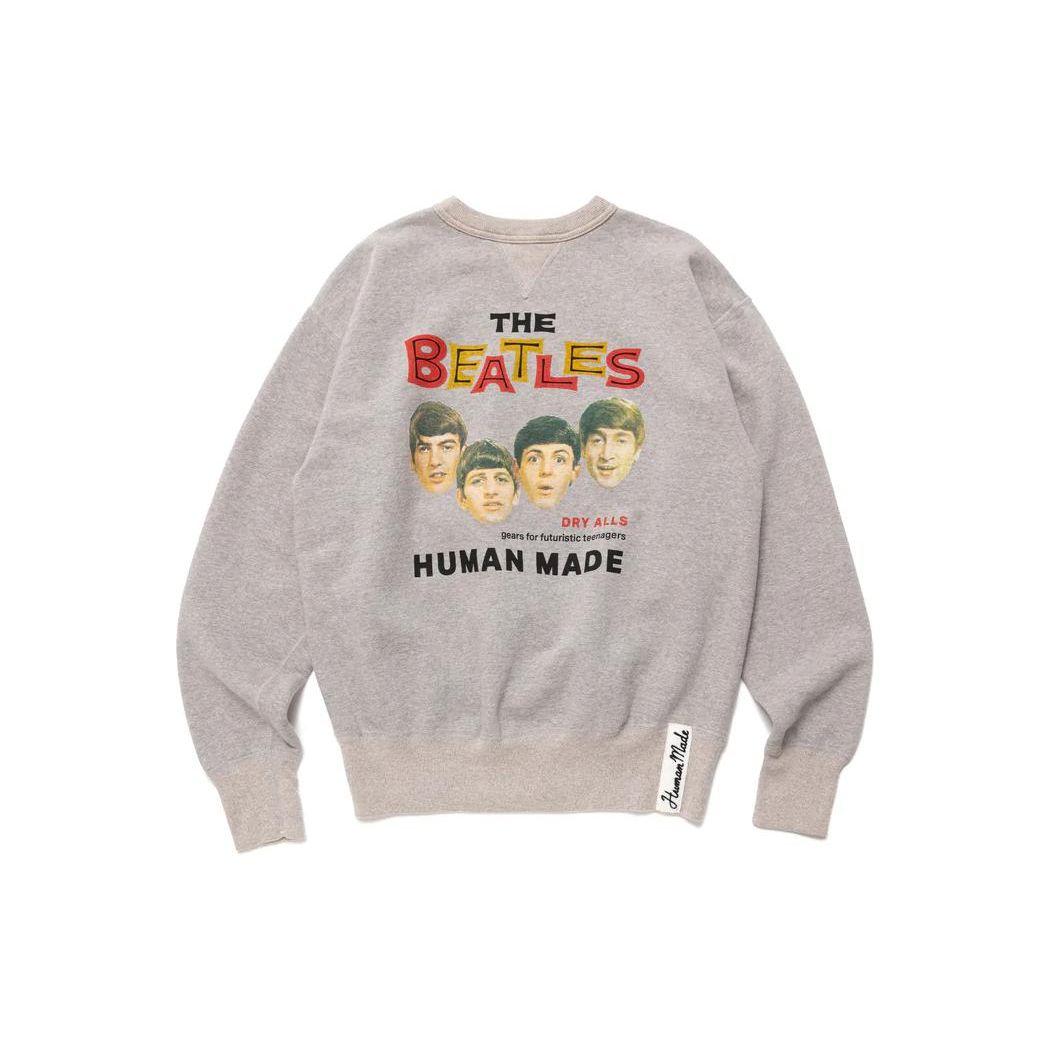 

Толстовка Human Made Beatles серая унисекс уличная одежда HM24CS023 XL