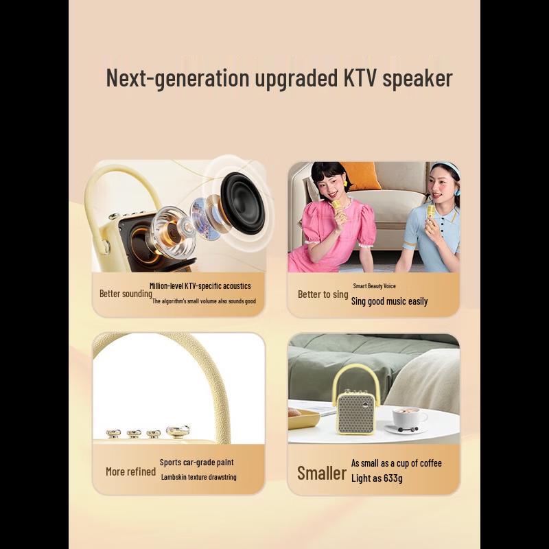 Divoom SongBird-SE Portable Karaoke Bluetooth Speaker with Dual Mics (CN version)
