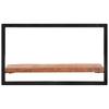 Vidaxl Półki Ścienne, 2 Szt., 60X25X35 Cm, Lite Drewno Akacjowe I Stal