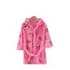 Children's Cartoon Coral Fleece Bathrobe - Flannel Robe for Boys & Girls, All Seasons