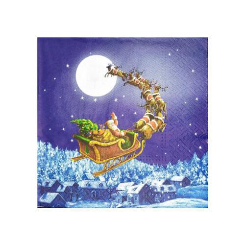 

Салфетка Paw Christmas Lunch 33см (20 шт.) (Рождественские сани)
