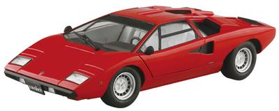 AOSHIMA The Super Car Series Lamborghini Countach LP400 1974 Plastikmodell 1/24 Nr.01