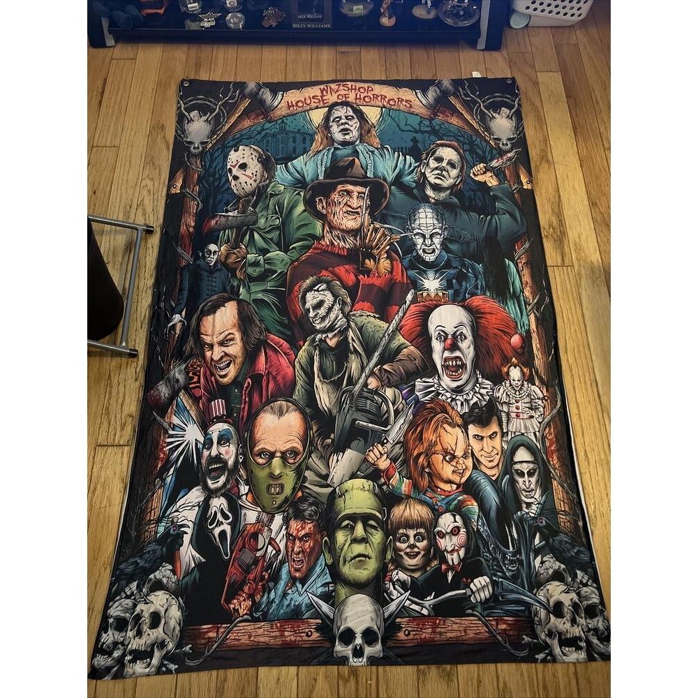Tapestry House of Horror scary movie 75x100