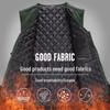 Men's Spring/Autumn Cotton Multi-Pocket Vest - Outdoor, Casual, Sleeveless Jacket for Middle-Aged & Elderly. Perfect for Fishing & Daily Wear.