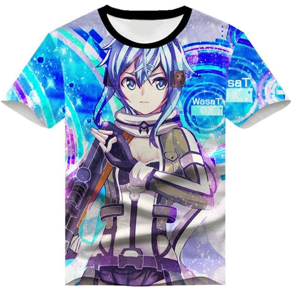 Anime Sword Art Online Kirito SAO 3D Printed T-Shirt Adult Cosplay Funny Quick Dry COOL Short Sleeve Tee Tops