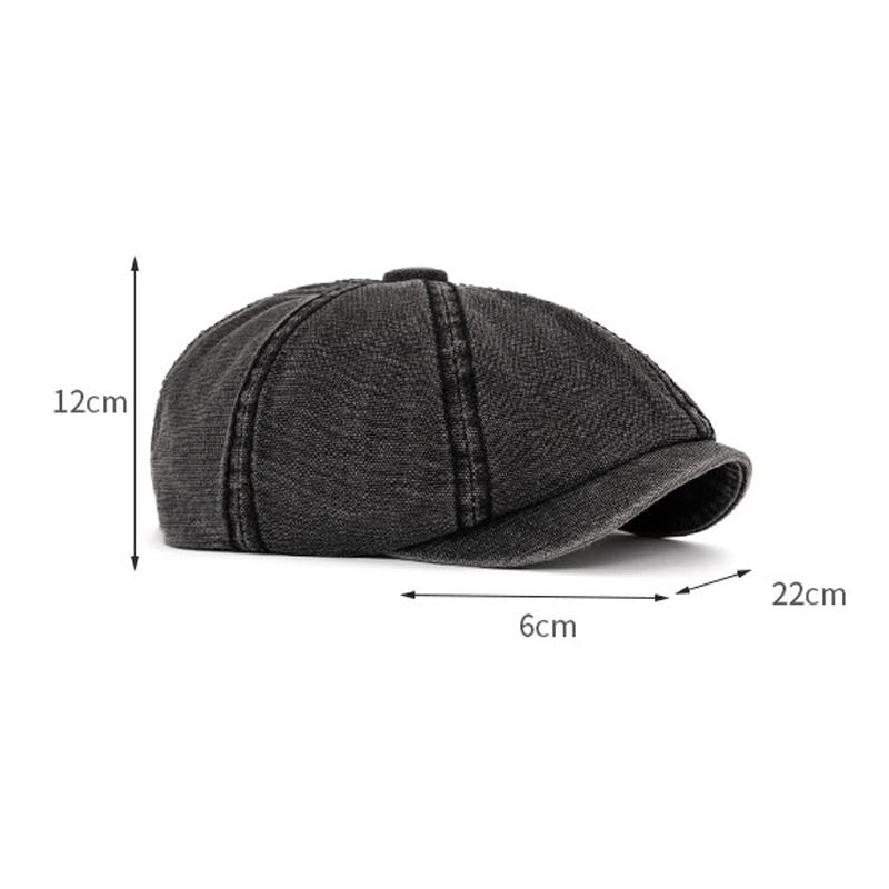 Cotton Octagonal Cap Men British Vintage Newsboy Cap Berets Paintsman Cap
