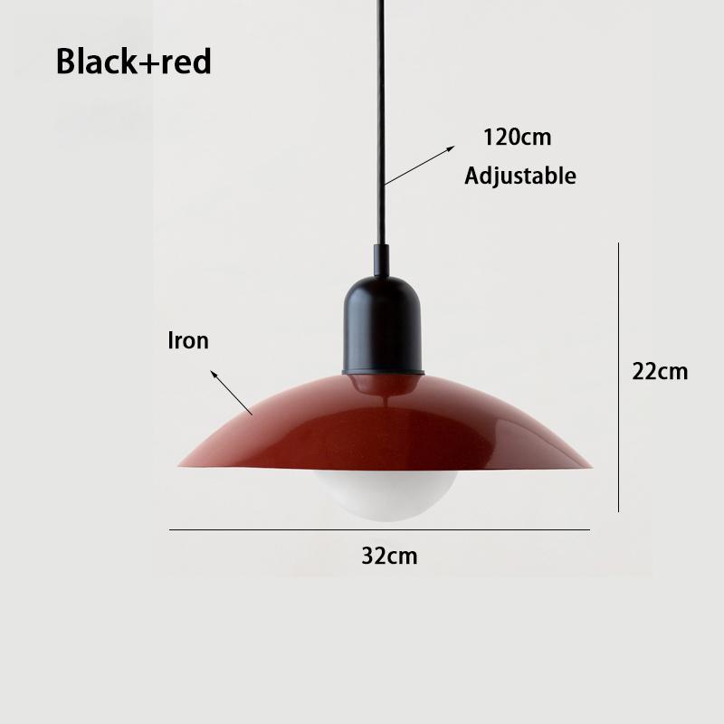 Mid-style Nordic Color Macron Cining Room Bedroom Lighting Chandelier Simple Modern Bauhaus Dining Table Chandelier Study Lamp