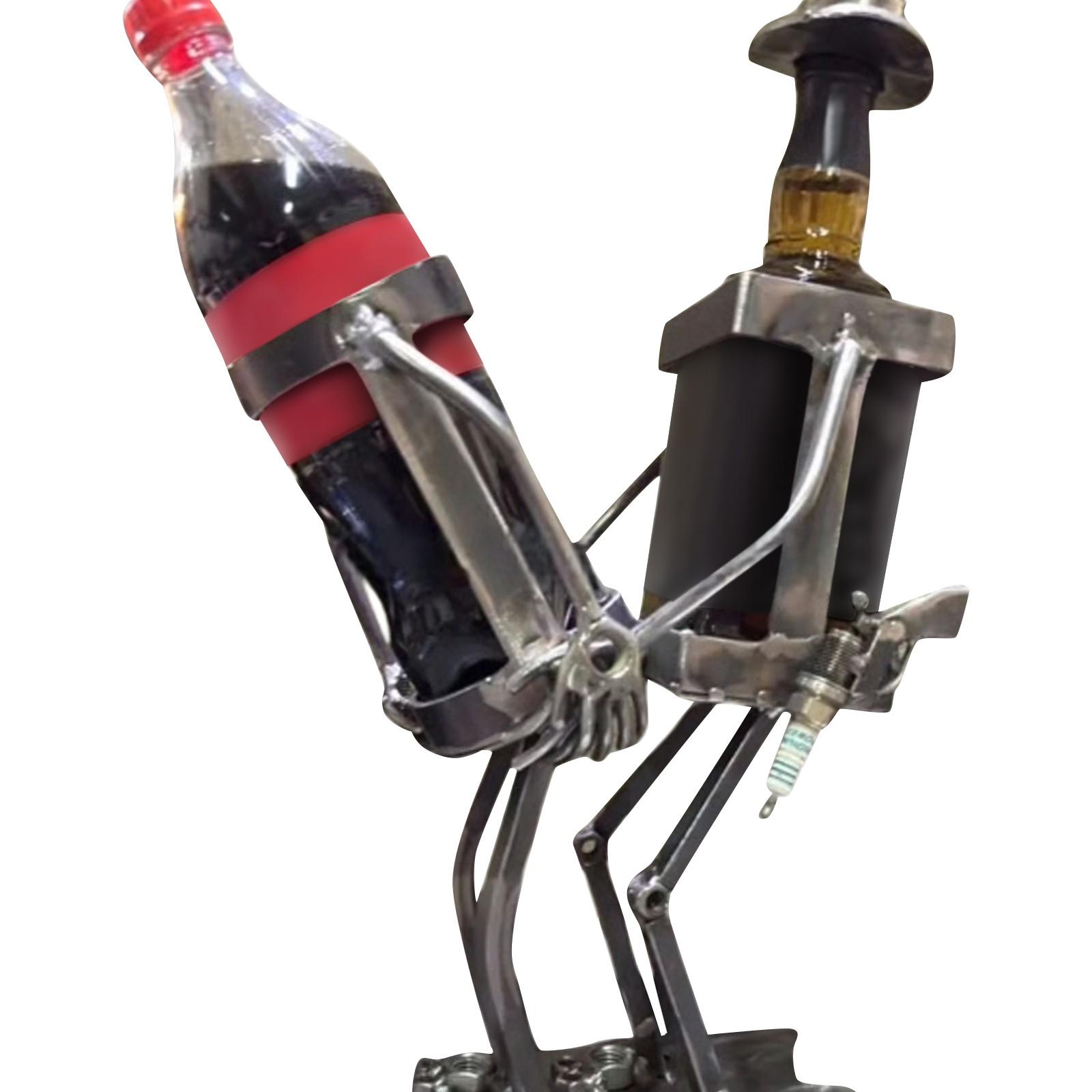 

Держатель для винной бутылки, уникальный металлический держатель для вина, украшение барной стойки One Size