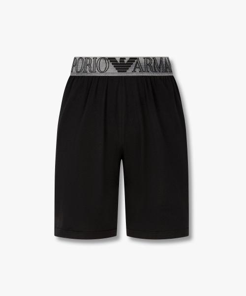 [Emporio Armani Underwear] Men s Outline Logo Lounge Shorts 0816131026 [Shipped from Korea] 100% Authentic Black - M