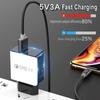 3.0 Fast Travel Wall Charger USB Phone Adapter Charge Bank For OPPO A55 A53S A93S A74 A94 5G A53 Type-C USB Cable EU Plug