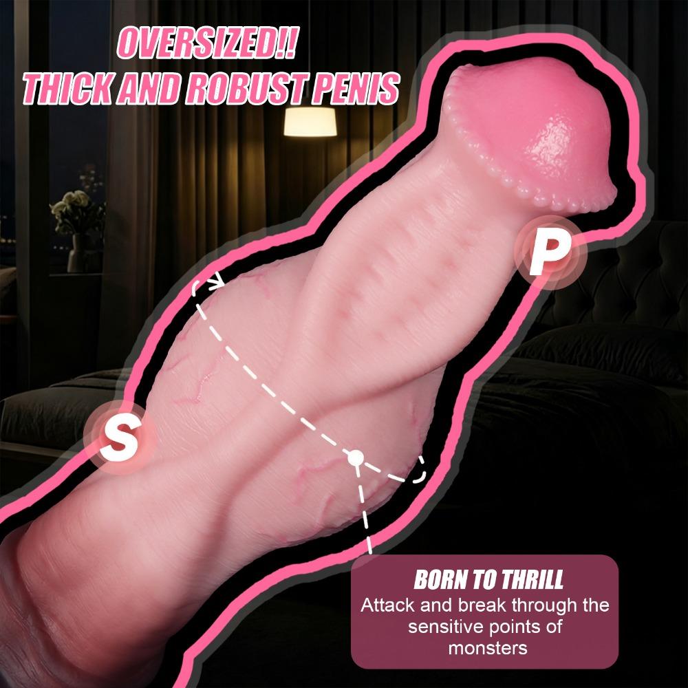 Mixed Color Realistic Silicone Dildo Special Shape Female Masturbation Adult Sex Toys