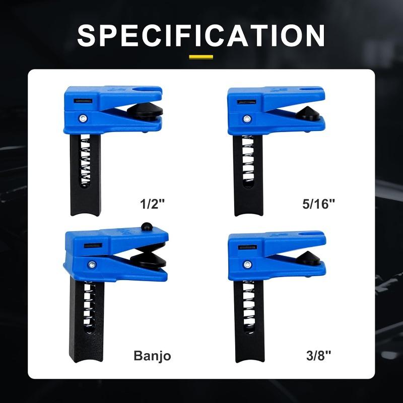 Brake Line Plug Automatic Fluid Stop Clamp Set 4 PCS Car Brake Line Clamp Car Brake Oil Line Plug Tool Universal for Most Cars