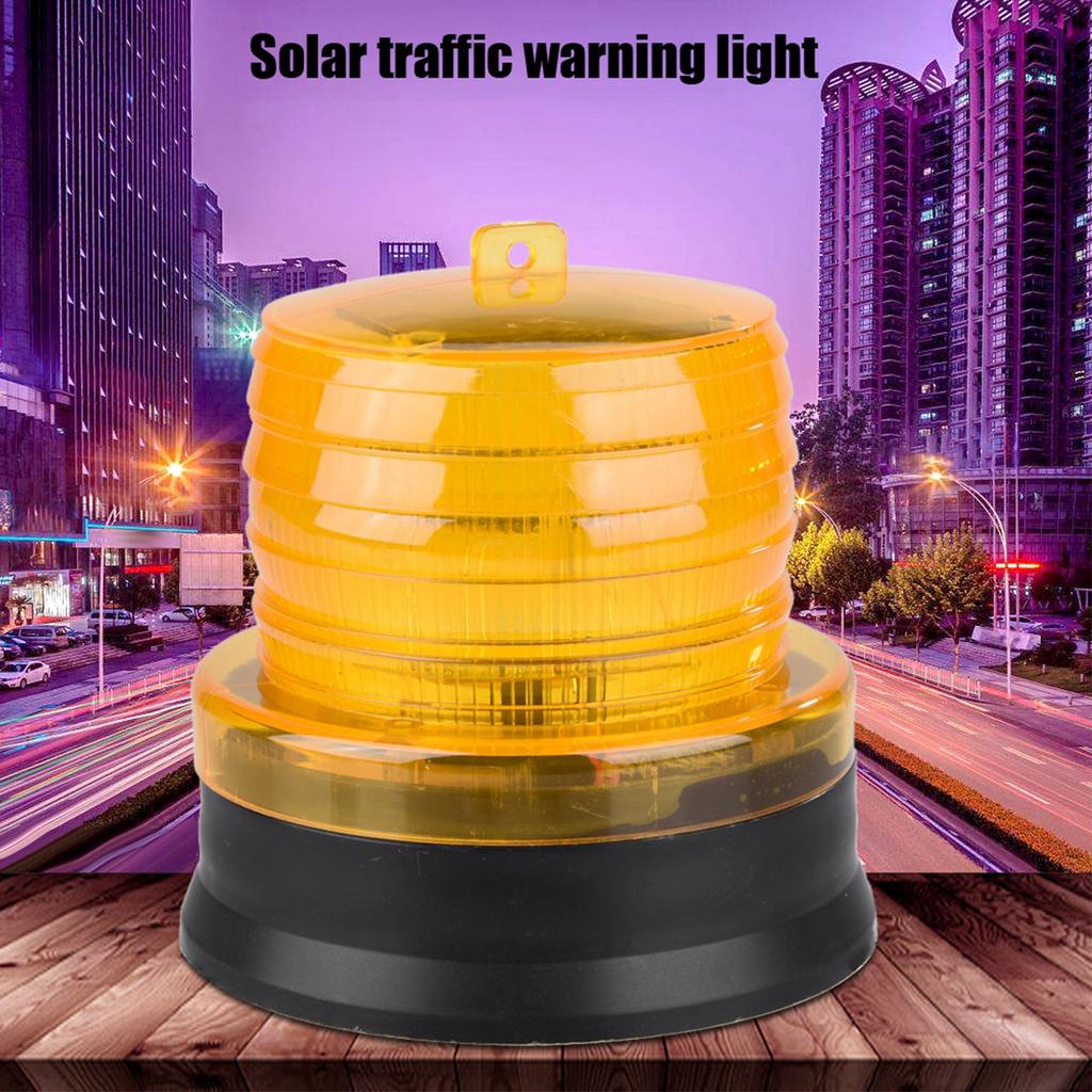 Emergency LED Warning Light Solar Flashing Strobe Beacon 2V Car Auto Safety Signal Lamp Hazard Warning Light Portable Beacon