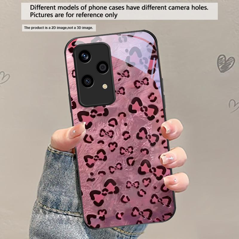 Abstract Leopard Print For Honor X5 Plus X30 X9c Smart X5b X9a X30 Max X50i 30 Pro 50 Pro 70 90 Smart 200 Lite Glass Phone Case