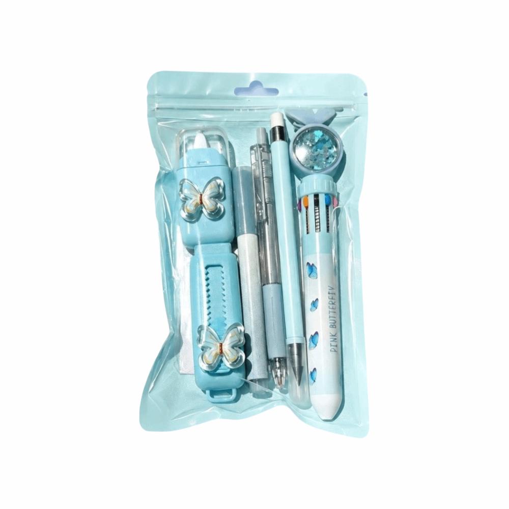 Butterfly Themed Stationery Kit Complete Stationery Ballpoint Pen Sticky Notes  School Supplies