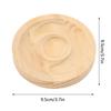 5pcs Solid Wood Bracelet Display Tray Round Shape Jewelry Organizer Tray  For Bracelets