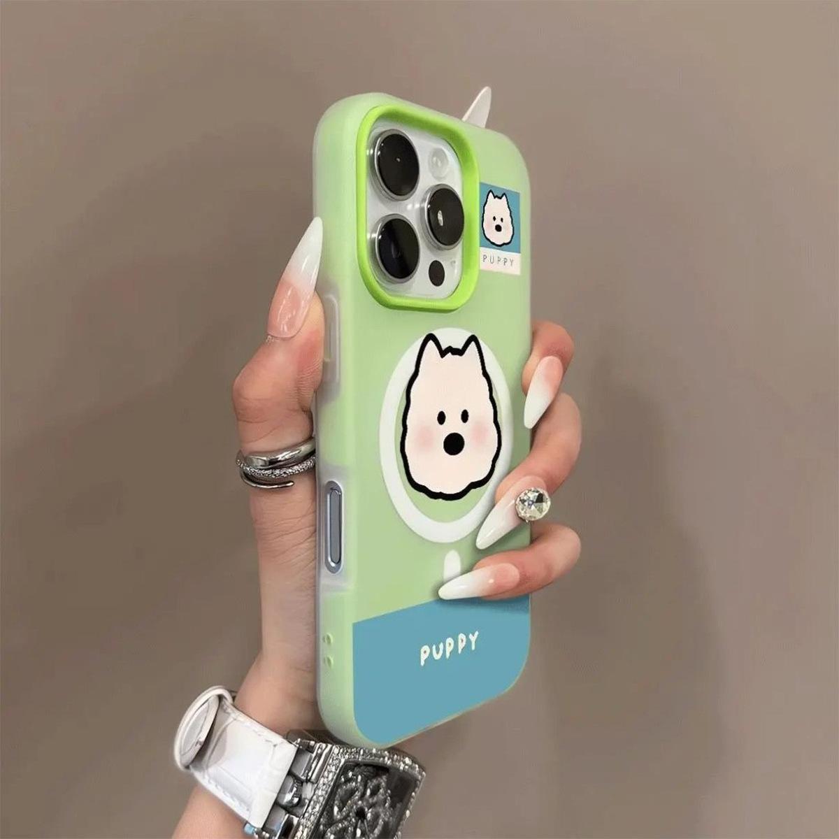 

Jelly Magnetic Two-in-one Mobile Phone Case for Apple 15pro All-inclusive Two-in-one Mobile Phone Case Silicone Thickened and High-end For iPhone 16PROMAX