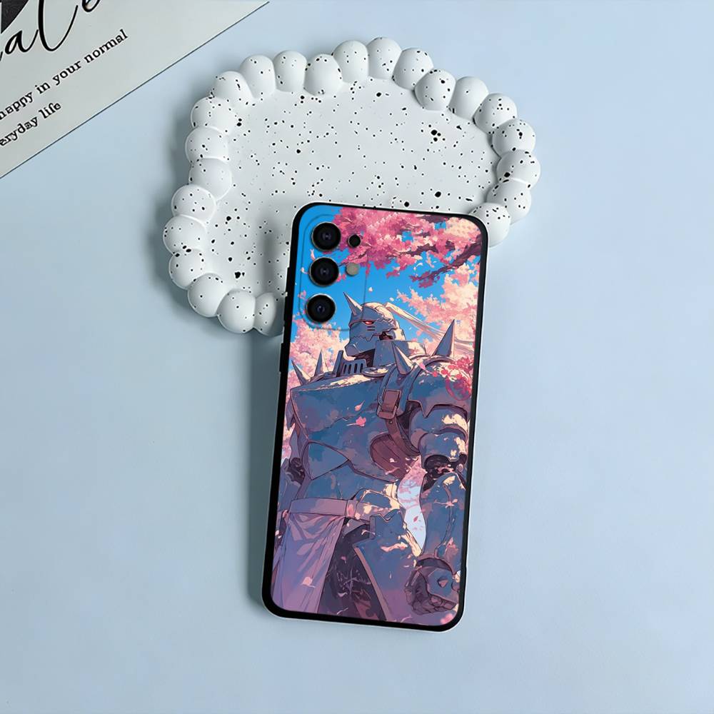 F-A-Fullmetal -Alchemist Phone Case For Samsung S25,S24,S21,S22,S23,S30,Ultra,S20,Plus,Fe,Lite,Black Soft Silicone