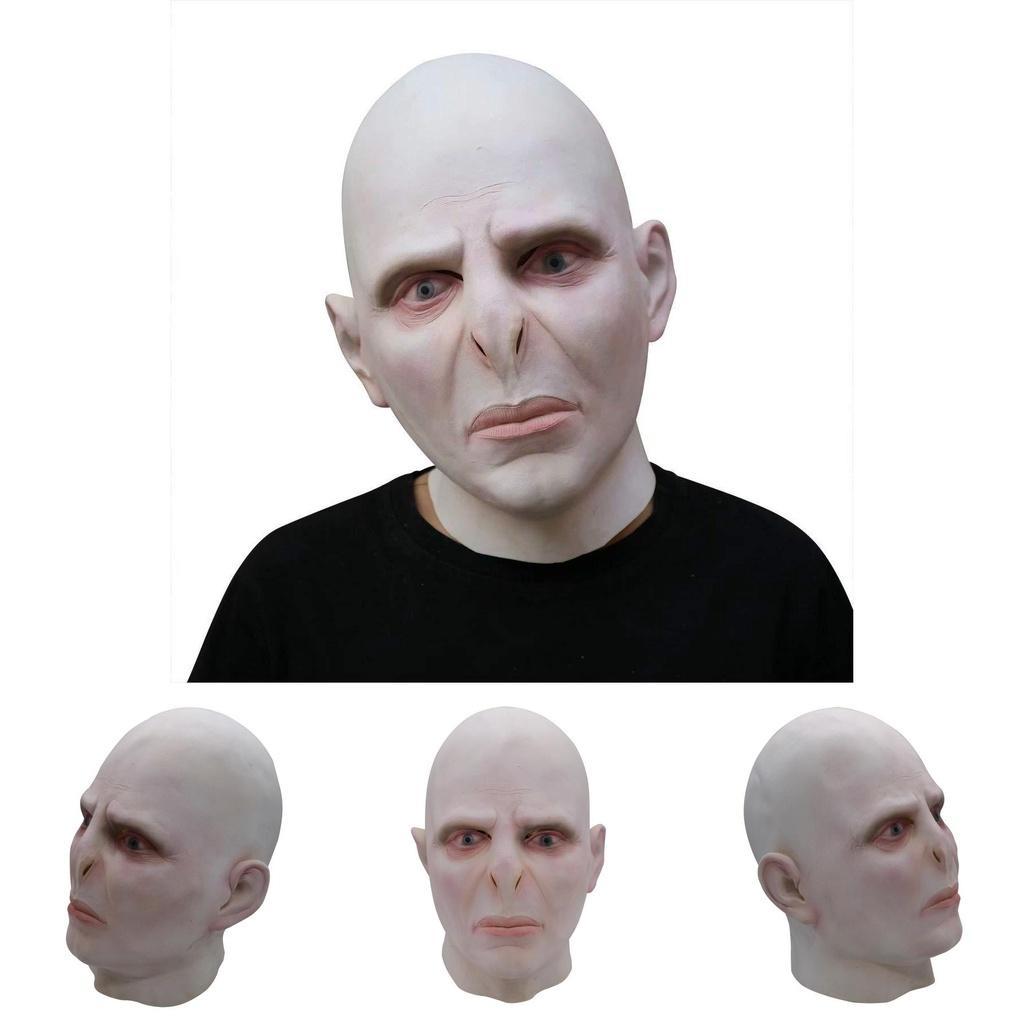 Realistic Harry Potter Lord Voldemort Mask High Quality Cosplay Headgear
