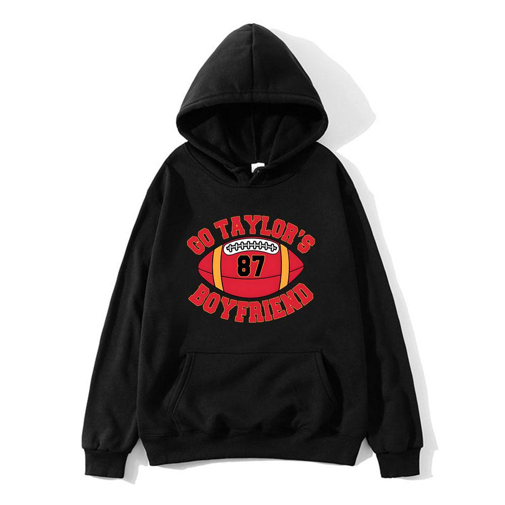 Go Taylor's Boyfriend Hoodie Comfortable with Hooded Sweatshirt for Autumn Winter Clothes Ropa Hombre 87 Football Hoody
