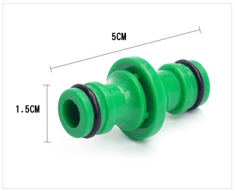Plastic Two-Way Water Pipe Extension Connector 4-Point Quick Connect Nipple