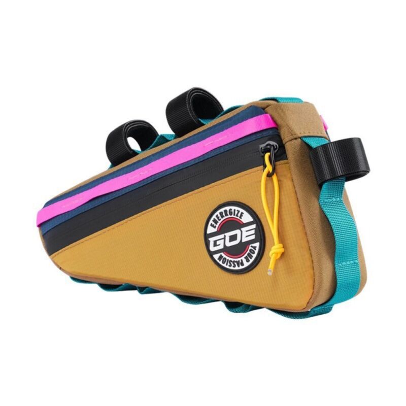 

Bag Bicycle Triangle Pouch Frame Holder Front Tube Frame Portable Bags Outdoor жовтий