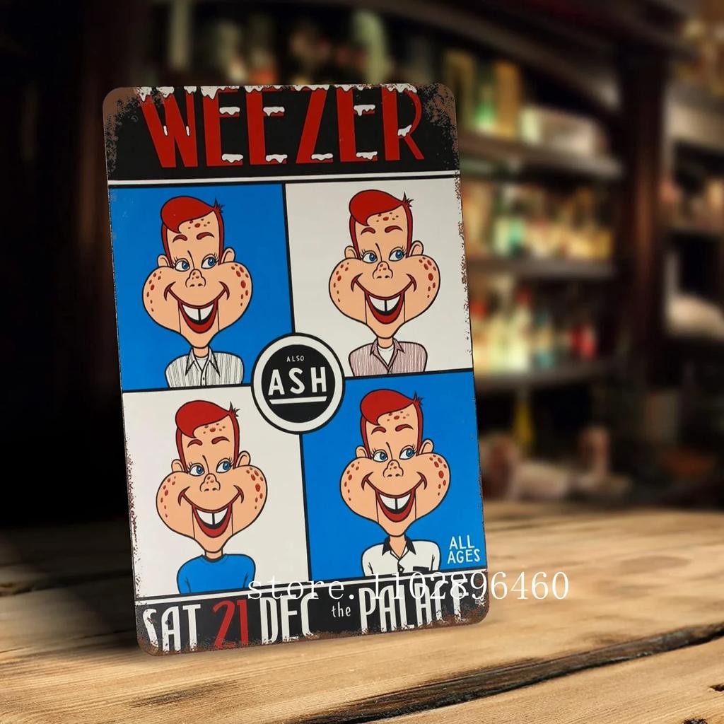 weezer Metal Plaques & Signs wall decor Vintage Tin Signs Captain Metal Poster Decor for Bar Pub Club Wall Decoration
