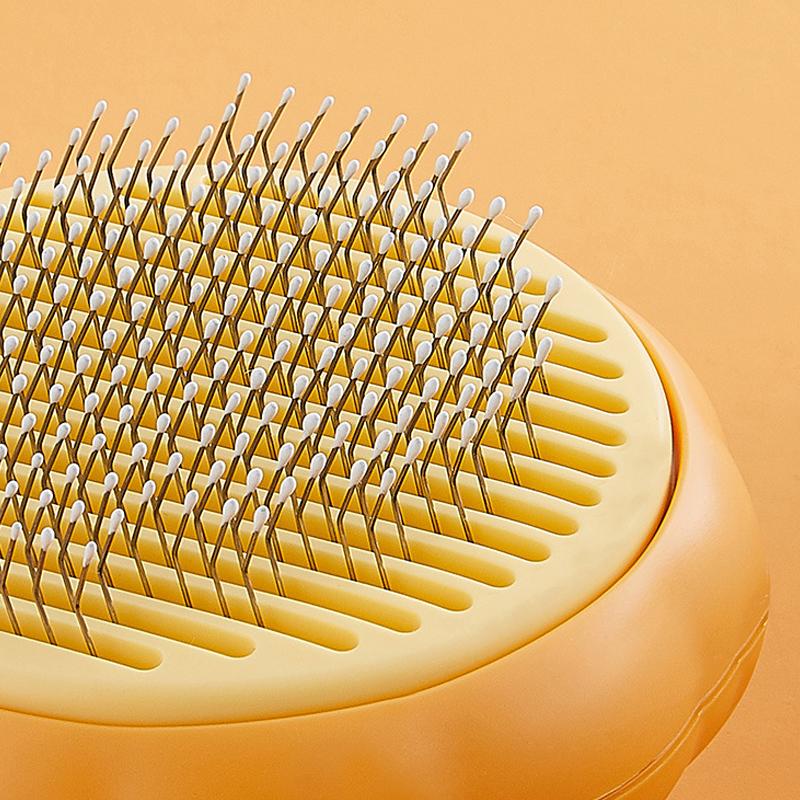 Pumpkin Pet Brush Self Cleaning Slicker Brushes for Shedding Dog Cat Grooming Comb Removes Loose Underlayers and Tangled Hair