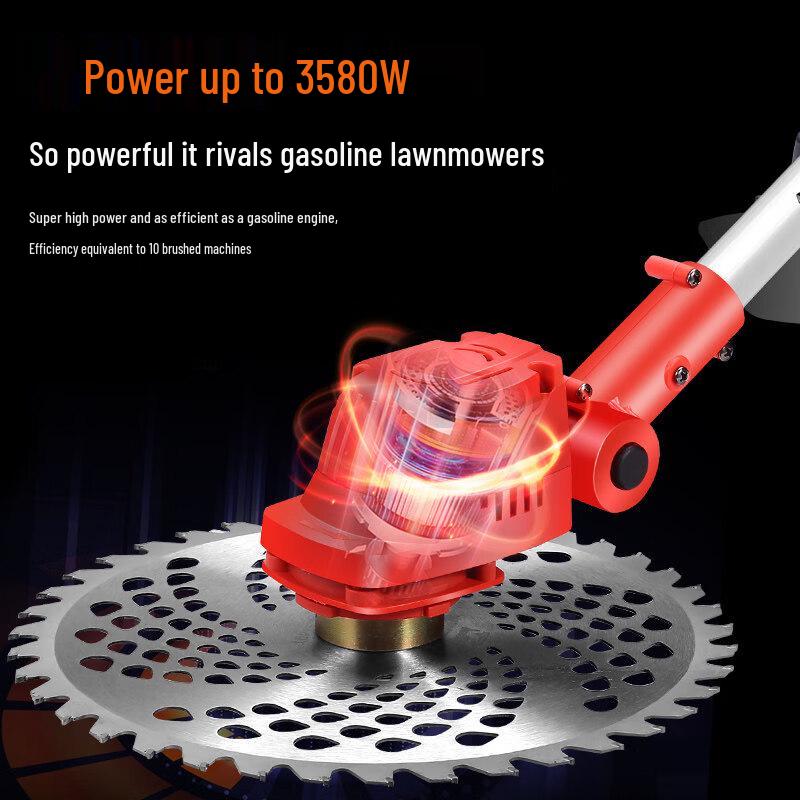 Cordless Lithium Electric Lawn Mower & Weeder CN plug (adapter included)