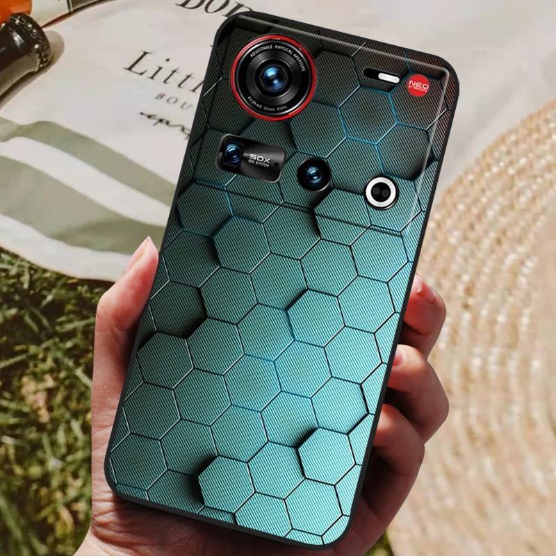 Pro pouzdro ZTE Nubia Z70 Ultra 5G 6,85'' Černé silikonové TPU měkký kryt telefonu pro Nubia Z70 Ultra Ochranné zadní kryty Z 70 Ultra