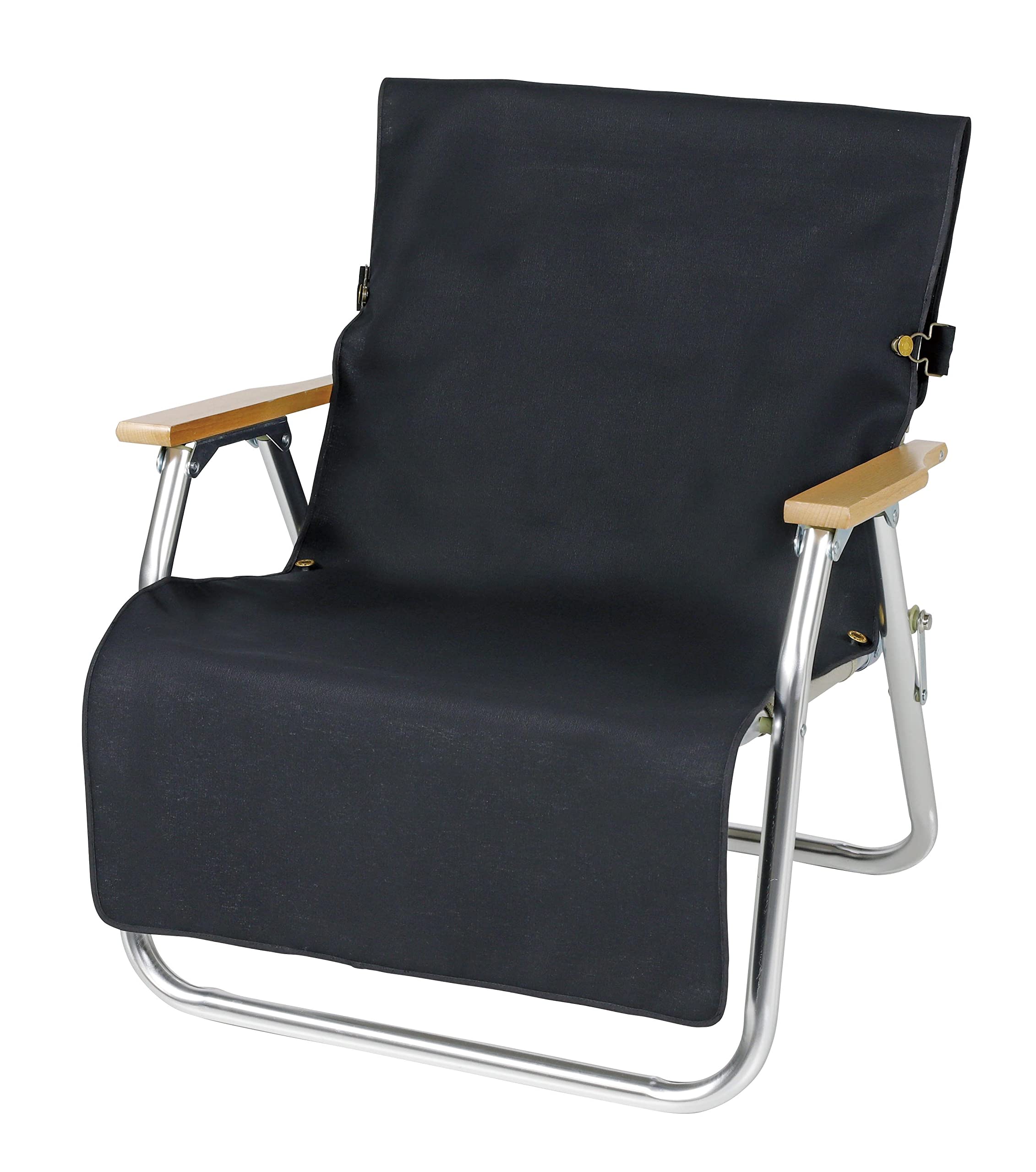 

Captain Stag (CAPTAIN STAG) Fire Proof Chair Cover, Fire Retardant Fabric with Back Pocket, Black, UP-2688