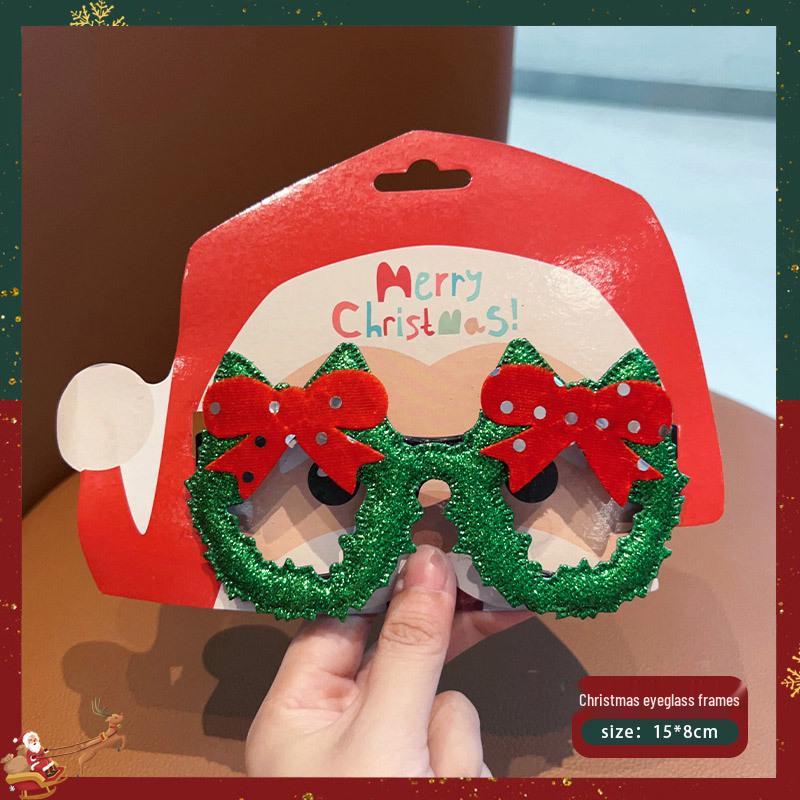 Christmas Festival Funny Elk Eyeglass Frames - Cute Cartoon Student Costume Gift & Decoration Mask