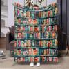 Book Lovers Throw Blanket, Reading Theme Blanket for Sofa Office Travel Home Decor