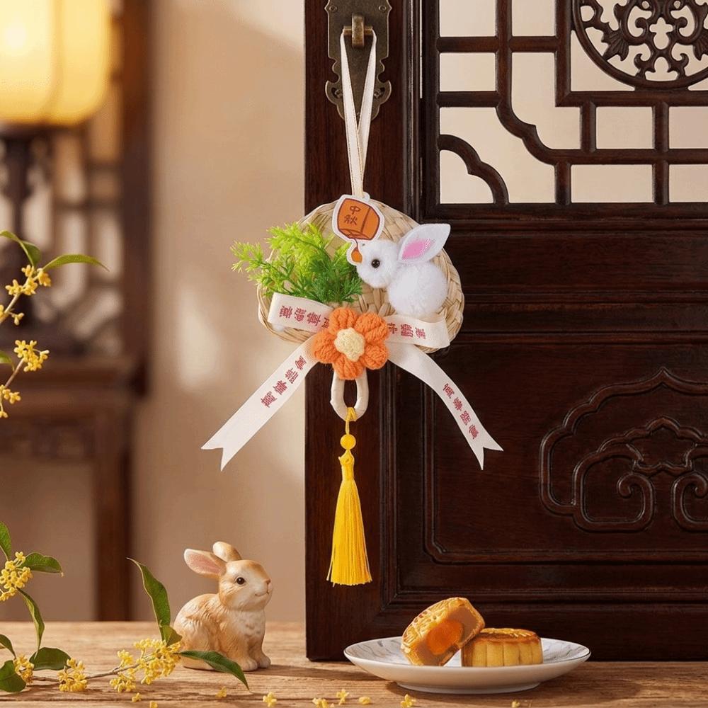 Material Kit Flower Tassel Hanging Handmade Moon Festival Pendants Holiday Gift