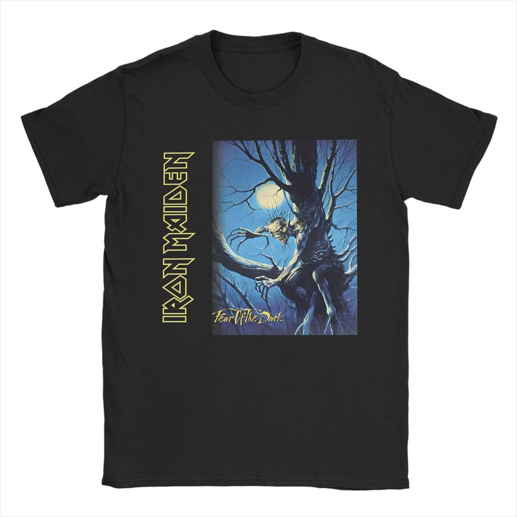 Fears Of The Darks T-Shirts for Men Women I-Iron M-Maidens  Cotton Tee Shirt Crewneck Short Sleeve T Shirts Plus Size Clothing