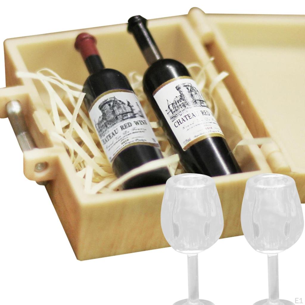 1:12 Doll Box Decor ,Miniature Food Baking Making Set, Party Accessories Toys Storage