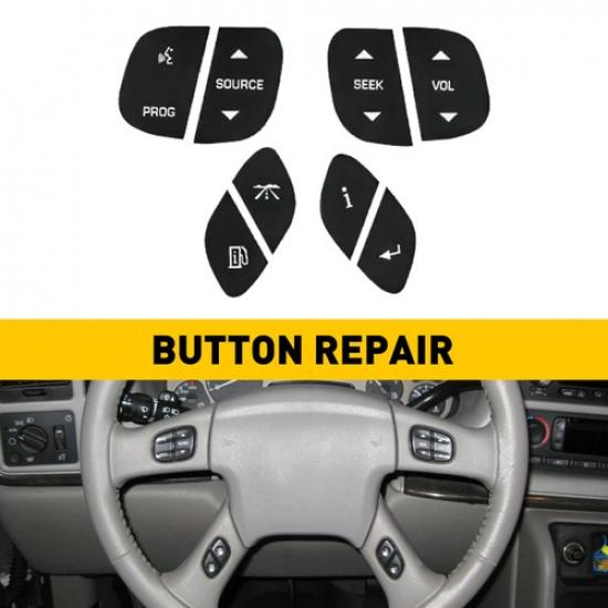 8X Wheel Steering Switch Button Stickers Set For Silverado Sierra 1500 2500 3500